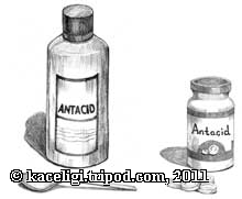 epigastric pain unrelieved by antacids